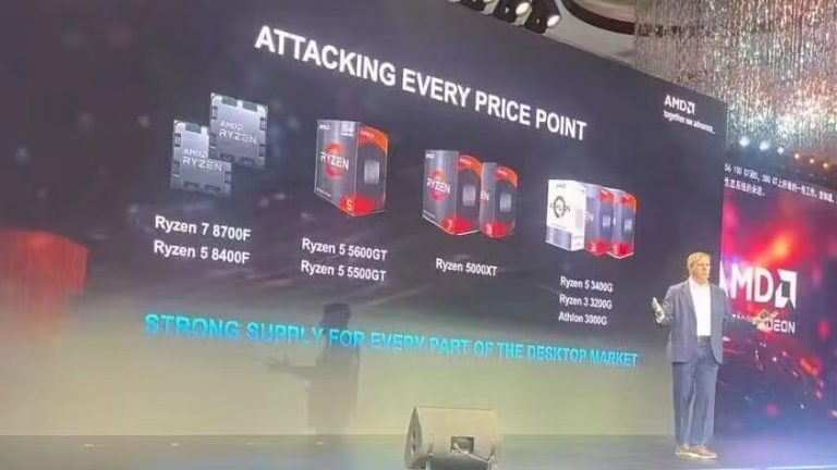 AMD’s China-exclusive Ryzen CPUs come to the retail market — Ryzen 7 8700F listed for $420 and Ryzen 5 7500F for $296