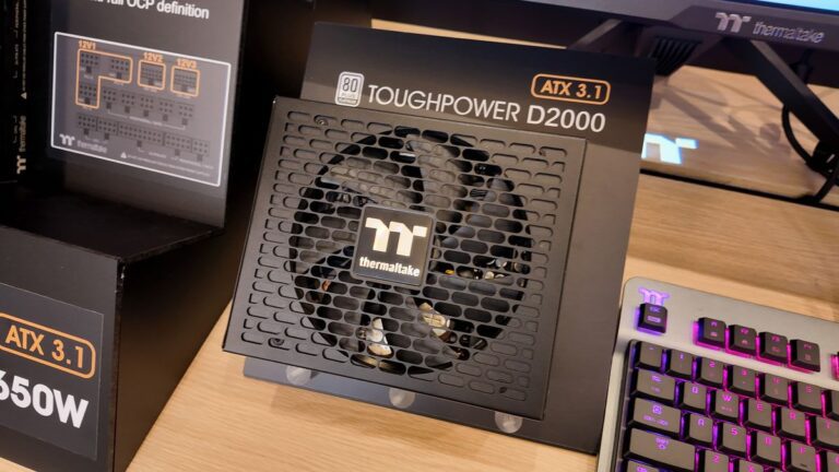 Thermaltake’s new 2000 W PSU is too powerful to be sold in the USA and comes with four PCIe 5.0 GPU power connectors